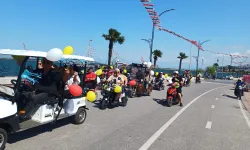 Akülü araçlarla sünnet konvoyu düzenlendi