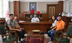 Biga’nın Şampiyon Sporcusu Fatma Ergin’e protokol desteği