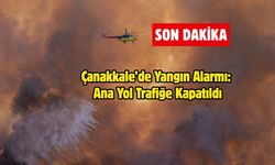 Çanakkale’de Yangın Alarmı: Ana Yol Trafiğe Kapatıldı
