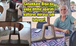 Çanakkale Biga’da yapa ditme aparatı kültürel mirasa ışık tutuyor!