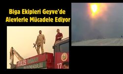 Biga Ekipleri Geyve’de Alevlerle Mücadele Ediyor