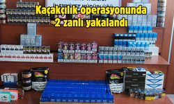 Kaçakçılık operasyonunda 2 zanlı yakalandı