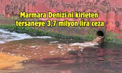 Marmara Denizi'ni kirleten tersaneye 3,7 milyon lira ceza