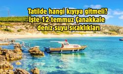 Tatilde hangi kıyıya gitmeli? İşte 12 temmuz Çanakkale deniz suyu sıcaklıkları