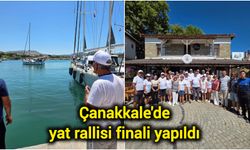 Çanakkale'de yat rallisi finali yapıldı