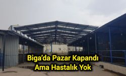 Biga’da Pazar Kapandı Ama Hastalık Yok