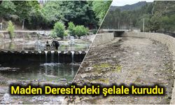 Maden Deresi'ndeki şelale kurudu