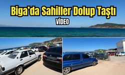 Çanakkale Biga’da Sahiller Dolup Taştı