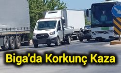 Çanakkale'nin Biga İlçesinde Korkunç Kaza