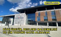 Bitki Üretim, Besleme Malzemeleri ve Çim Tohumu Satın Alınacak