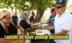 Çanakkale Lapseki’de hayır yemeği düzenlendi