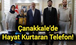 Çanakkale’de Hayat Kurtaran Telefon! ATT Emine Çakır’a başarı belgesi verildi