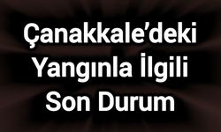 Çanakkale’deki Yangınla İlgili Son Durum