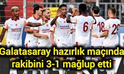 Galatasaray, hazırlık maçında rakibini 3-1 mağlup etti