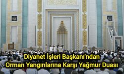 Diyanet İşleri Başkanı'ndan orman yangınlarına karşı yağmur duası