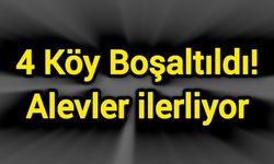 4 Köy Boşaltıldı! Alevler ilerliyor