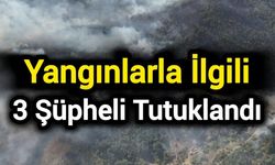 Yangınlarla ilgili 3 şüpheli tutuklandı