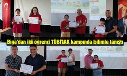 Biga’dan iki öğrenci TÜBİTAK kampında bilimle tanıştı