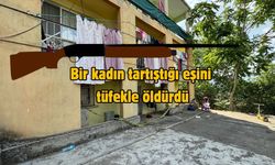 Bir kadın tartıştığı eşini tüfekle vurdu
