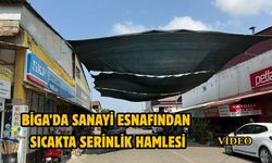 Biga’da sanayi esnafından sıcakta serinlik hamlesi
