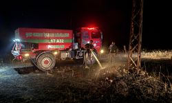 Çanakkale'de gece yarısı korkutan yangın