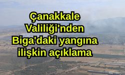 Çanakkale Valiliği'nden Biga'daki yangına ilişkin açıklama