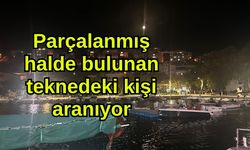 Parçalanmış halde bulunan teknedeki kişi aranıyor