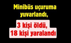 Minibüs uçuruma yuvarlandı, 3 kişi hayatını kaybetti, 18 kişi yaralandı