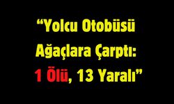 “Yolcu Otobüsü Ağaçlara Çarptı: 1 Ölü, 13 Yaralı”