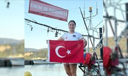 Bengisu Avcı, Japonya'da "Okyanus Yedilisi"ni tamamlamak için suya girdi