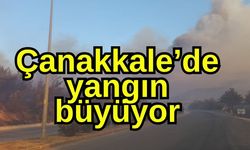 Çanakkale’de yangın büyüyor