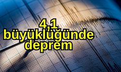 4,1 büyüklüğünde deprem