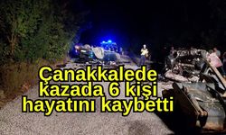 Çanakkalede kazada 6 kişi hayatını kaybetti