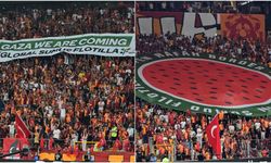 Galatasaray taraftarları, Filistin'i unutmadı