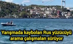Yarışmada kaybolan Rus yüzücüyü arama çalışmaları sürüyor