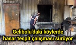 Gelibolu’daki köylerde hasar tespit çalışması sürüyor