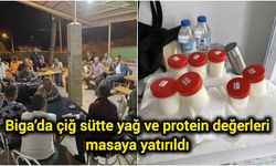 Çanakkale Biga’da çiğ sütte yağ ve protein değerleri masaya yatırıldı