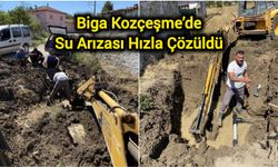 Biga Kozçeşme’de Su Arızası Hızla Çözüldü