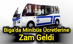 Biga’da Şehir İçi Minibüs Ücretlerine Zam Geldi