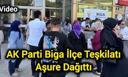 AK Parti Biga İlçe Teşkilatı Aşure Dağıttı