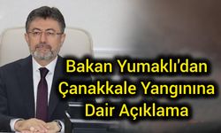 Bakan Yumaklı'dan Çanakkale Yangınına Dair Açıklama
