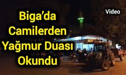 Biga’da camilerden yağmur duası okundu