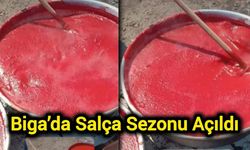 Çanakkale Biga’da salça sezonu açıldı