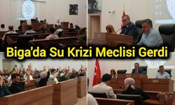 Biga'da Su Krizi Meclisi Gerdi
