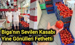 Biga’nın sevilen kasabı yine gönülleri fethetti