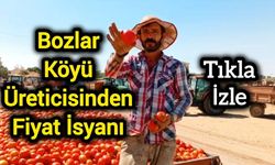 Bozlar Köyü Üreticisinden Fiyat İsyanı