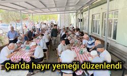 Çanakkale Çan'da hayır yemeği düzenlendi