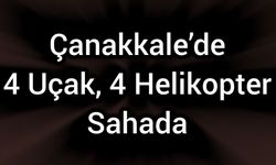 Çanakkale’de Orman Yangını: 4 Uçak, 4 Helikopter Sahada