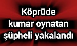 Köprüde kumar oynatan şüpheli yakalandı