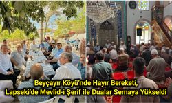 Beyçayır Köyü’nde Hayır Bereketi, Lapseki’de Mevlid-i Şerif ile Dualar Semaya Yükseldi